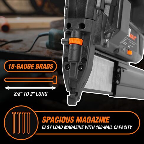 WEN 61721 18-Gauge 3/8-Inch to 2-Inch Pneumatic Brad Nailer in Saudi Arabia