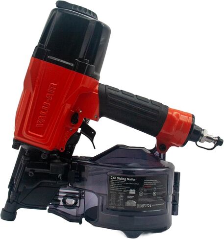 Valu-Air CN65V 15-Degree Pneumatic Coil Siding Fencing Nailer - 1-1/2-inch to 2-1/2-Inch for Siding, Fiber Cement, Fencing, Cedar Shake and Soffit Applications in Saudi Arabia
