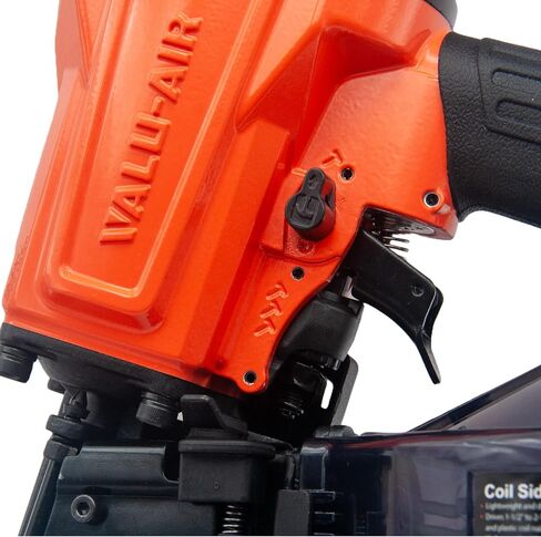 Valu-Air CN65V 15-Degree Pneumatic Coil Siding Fencing Nailer - 1-1/2-inch to 2-1/2-Inch for Siding, Fiber Cement, Fencing, Cedar Shake and Soffit Applications in Saudi Arabia