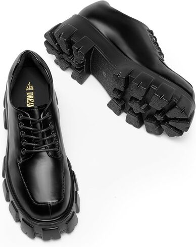 DREAM PAIRS Women's Platform Oxfords Shoes Chunky Lace Up Lug Sole Comfy Dress Shoes in Saudi Arabia