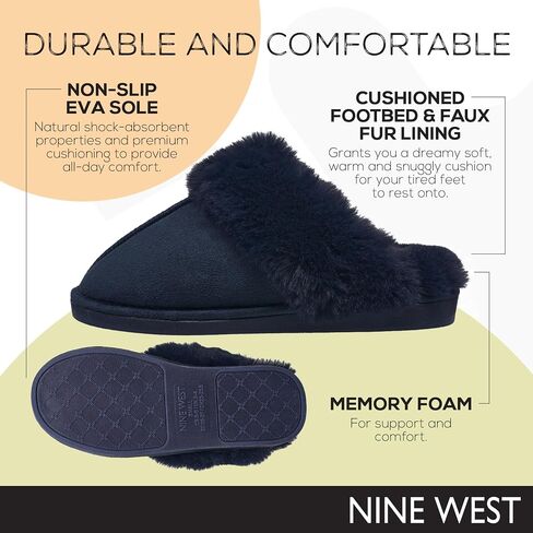 Nine West Women's Scuff Extra Soft Slippers in Kuwait