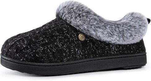 HomeTop نعال نسائية منسوجة بكابل قابلة للتنفس ودافئة ومريحة وغير قابلة للانزلاق أحذية منزلية داخلية وخارجية مع ياقة غامضة in Kuwait