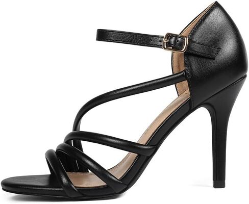 صنادل نسائية ذات كعب عالٍ ومفتوحة من الأمام وكعب عالٍ من Stiletto للسيدات الأنيقة in Saudi Arabia