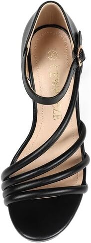 صنادل نسائية ذات كعب عالٍ ومفتوحة من الأمام وكعب عالٍ من Stiletto للسيدات الأنيقة in Saudi Arabia