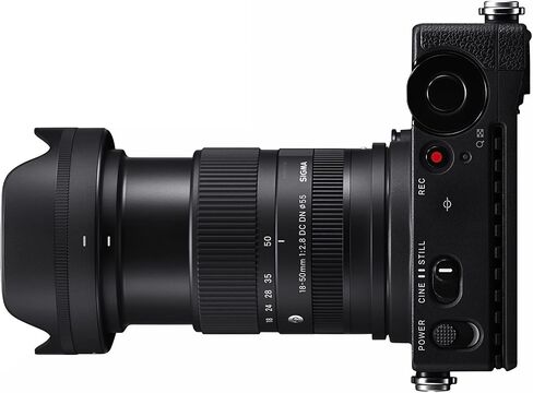 Sigma 18-50mm f/2.8 DC DN Contemporary Lens for Sony E Mount with Tiffen CPL Filter, 64GB SD Card, and Camera Bag Bundle (4 Items) in Saudi Arabia