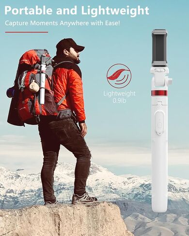Eicaus 72'' Phone Tripod, Tripod for iPhone & Selfie Stick Tripod with Phone Mount and Remote - Upgraded, Stable, and Portable Tripod for iPhone 15/14/13, Android, Cameras and Action Cameras in Saudi Arabia