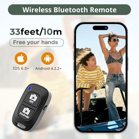 Eicaus 72'' Phone Tripod, Tripod for iPhone & Selfie Stick Tripod with Phone Mount and Remote - Upgraded, Stable, and Portable Tripod for iPhone 15/14/13, Android, Cameras and Action Cameras in Kuwait