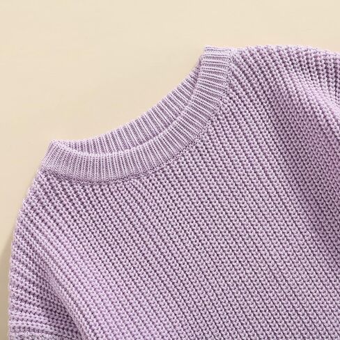 Toddler Baby Girl Boy Long Sleeve Knit Sweater Cute Round Neck Pullover Fall Winter Warm Tops Clothes in Saudi Arabia