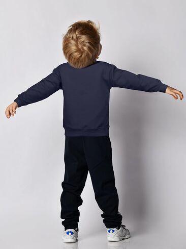 Cooraby 3 Pack Baby and Toddler Boys Crewneck Sweatshirts Kids Solid Cotton Pullover Hoodie Long Sleeve T-Shirts Tops in Kuwait