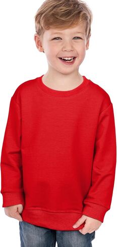 Cooraby 3 Pack Baby and Toddler Boys Crewneck Sweatshirts Kids Solid Cotton Pullover Hoodie Long Sleeve T-Shirts Tops in Kuwait