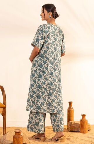 Janasya Maternity Nursing Kurta Set With Breastfeeding Feature for Pre and Post Pregant Women in Saudi Arabia
