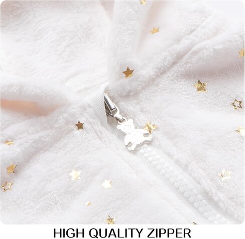 Baby Fleece Jumpsuit for 0-3 Months Infant Bear Snowsuit Newborn Romper Warm Coat in Saudi Arabia
