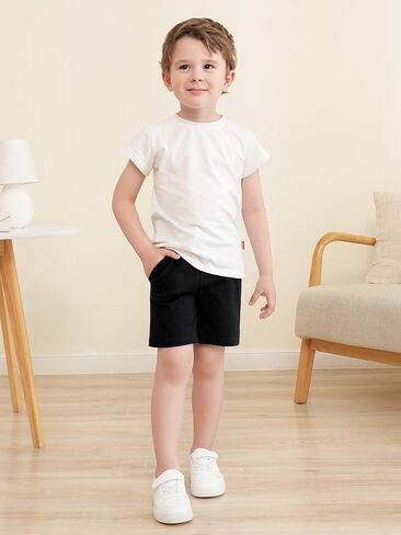 4 Pack Toddler Boy Shorts Cotton Baby Boys Shorts Boys Summer Casual Shorts Kids Jogger Shorts in Saudi Arabia