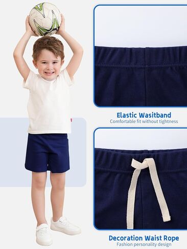 4 Pack Toddler Boy Shorts Cotton Baby Boys Shorts Boys Summer Casual Shorts Kids Jogger Shorts in Saudi Arabia