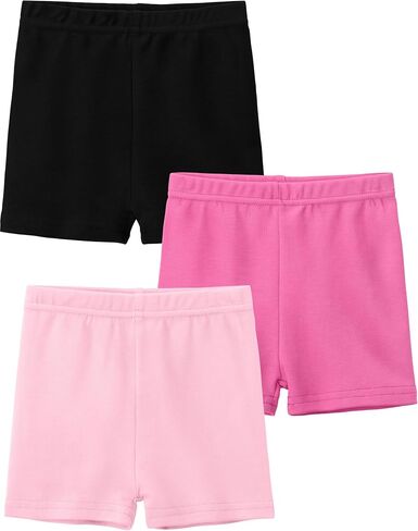 3 Pack Cotton Baby Girls Shorts Toddler Biker Shorts Girls Bike Shorts Cartwheel Under Dress Shorts for Baby in Saudi Arabia