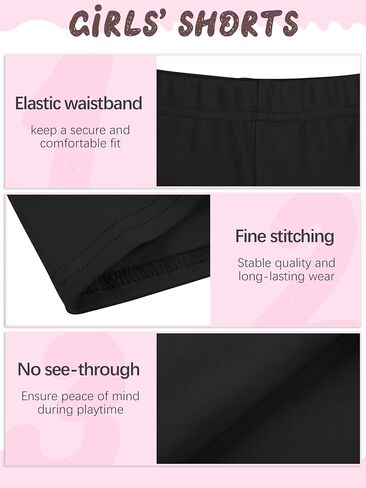 3 Pack Cotton Baby Girls Shorts Toddler Biker Shorts Girls Bike Shorts Cartwheel Under Dress Shorts for Baby in Saudi Arabia
