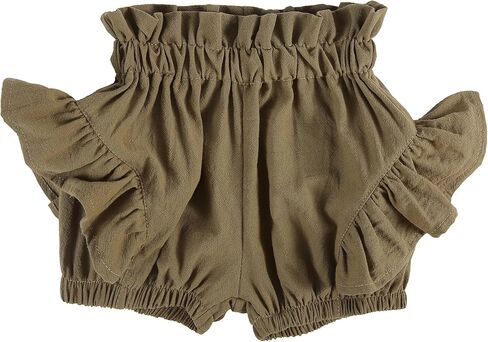 Baby Girls Ruffle Shorts Toddler Diaper Covers Little Girls Bottoms Bloomers Cotton Pants 3 Months-6T in Kuwait