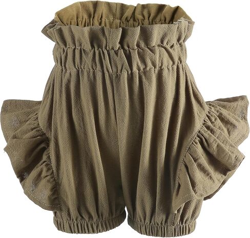 Baby Girls Ruffle Shorts Toddler Diaper Covers Little Girls Bottoms Bloomers Cotton Pants 3 Months-6T in Kuwait