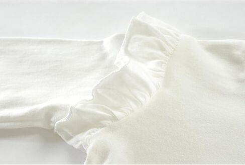 Shirts Toddler Girls Ruffle Long Sleeve Little Kids Cotton Tees Graphic Tops 2-7 Years in Saudi Arabia