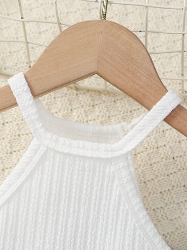 SOLY HUX Toddler Girl's Fringe Trim Halter Top Sleeveless Summer Boho Crop Cami Tops in Saudi Arabia