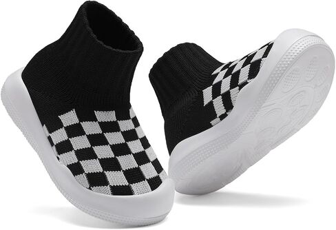 Baby Sock Shoes Baby Walking Shoes for Girls Boys Infant Non-Slip Breathable Soft Rubber Sole Slip On Sneakers in Saudi Arabia