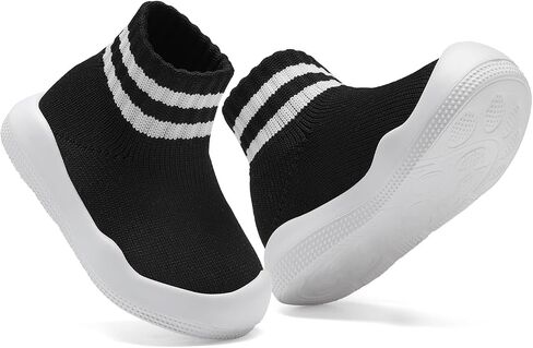 Baby Sock Shoes Baby Walking Shoes for Girls Boys Infant Non-Slip Breathable Soft Rubber Sole Slip On Sneakers in Saudi Arabia