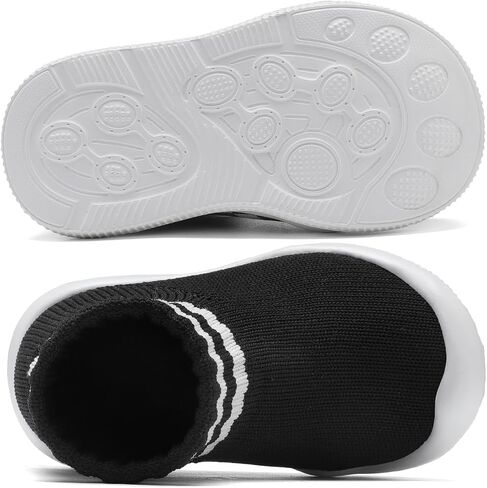 Baby Sock Shoes Baby Walking Shoes for Girls Boys Infant Non-Slip Breathable Soft Rubber Sole Slip On Sneakers in Saudi Arabia
