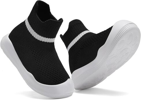 Baby Sock Shoes Baby Walking Shoes for Girls Boys Infant Non-Slip Breathable Soft Rubber Sole Slip On Sneakers in Saudi Arabia