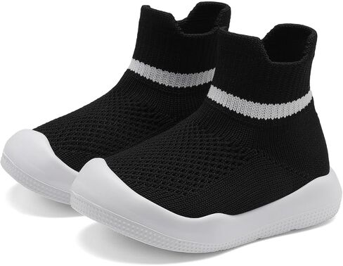 Baby Sock Shoes Baby Walking Shoes for Girls Boys Infant Non-Slip Breathable Soft Rubber Sole Slip On Sneakers in Saudi Arabia