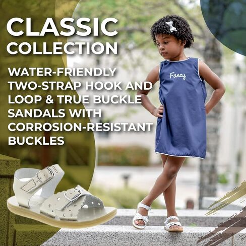 FOOTMATES Ariel and Eco-Ariel Waterproof Sandals for Girls and Boys with Slip-Resistant, Non-Marking Outsoles and Strap Closure for Infants, Toddlers, and Kids Ages 0-12 in Saudi Arabia