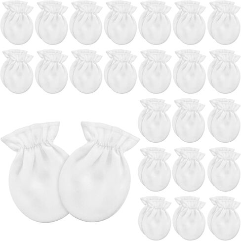 24 Pairs Preemie Baby Mittens No Scratch Preemie Cotton Gloves Premature Baby Mittens for Preemie Boys Girls Newborn in Saudi Arabia