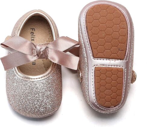 Soft Sole Baby Dress Shoes - Infant Baby Walking Shoes Moccasinss Rubber Sole Crib Shoes in Saudi Arabia