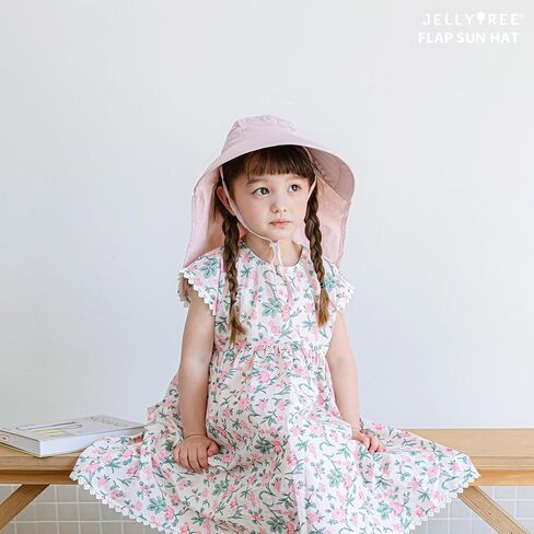 Baby Sun Hat UPF 50+ Toddler Kids Summer Cap Wide Brim Neck Flap Floppy Beach Hats, 6m, 12m, 4T, 8yrs in Saudi Arabia