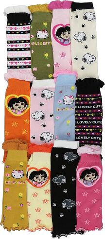 ToBeInStyle Packs of 6 or 12 Leg Warmers Leggings Kneepads Girls Baby Crawling Socks in Saudi Arabia
