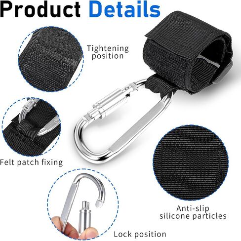 2 Pcs Stroller Hooks, Multi-functional Suspension Hooks, Convenient and Durable Wheelchair Hook Clips, Strap Hooks for Motorized Scooters, Shopping Carts, Trolleys, Walker Hooks, Stroller Clips M in Saudi Arabia