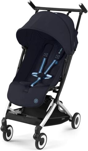 Cybex Libelle Lightweight Travel Baby Stroller with Ultra Compact Carry On Fold, Smooth Suspension, and One Hand Adjustable Recline, Travel System Ready, Magic Black in Kuwait