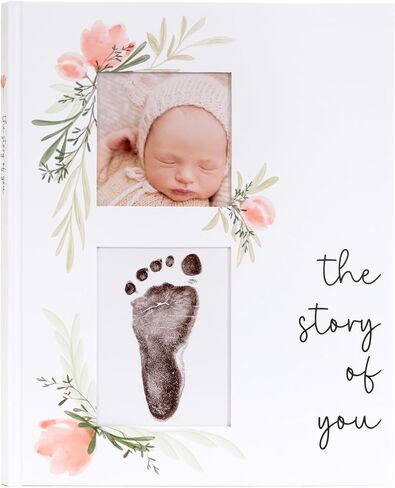 Baby Book Keepsake for Girl – Baby Memory Book for Monthly Milestones – Photo Album to Record First 5 Years – Simple Baby Scrapbook Journal for First Time Moms – Pregnancy Gift for Baby Shower in Saudi Arabia