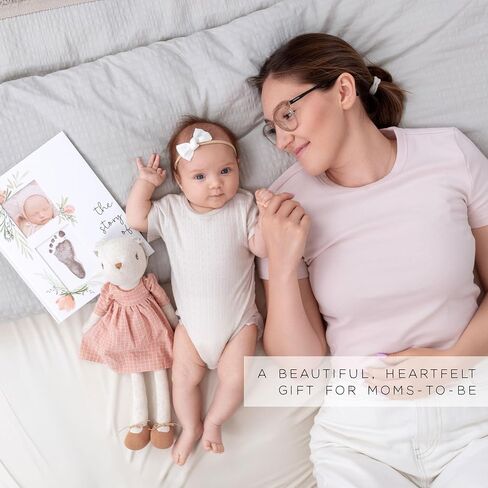 Baby Book Keepsake for Girl – Baby Memory Book for Monthly Milestones – Photo Album to Record First 5 Years – Simple Baby Scrapbook Journal for First Time Moms – Pregnancy Gift for Baby Shower in Saudi Arabia