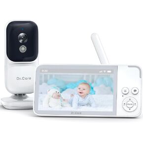 NeoView Video Baby Monitor -3.5" Screen, 2-Way Audio, Video Loop Recording, Night Vision, Real-Time/VOX Monitoring, Temperature Sensor, Lullabies, No Wi-Fi (Supports Up to 128GB)