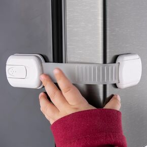 10-Pack Cabinet Locks Baby Proofing - Childproof Locks for Cabinets, Drawers, Cupboard, Refrigerator, Toilet Seat, Trash Can, Dishwasher in Saudi Arabia