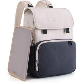 mommore Diaper Bag Backpack Unisex Baby Bag Large Diaper Backpack with Changing Pad, Insulated Pockets, Stroller Buckles, Durable Travel Backpack with Luggage Strap