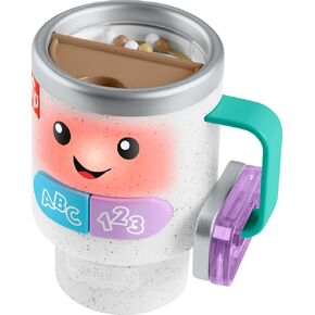 Fisher-Price Baby & Toddler Toy Laugh & Learn Wake Up & Learn Coffee Mug with Lights Music & Learning for Infants Ages 6+ Months