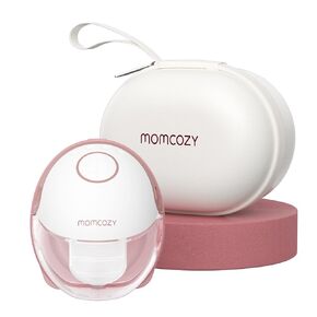 Momcozy Breast Pump Hands Free Mobile Style | M6, Wearable Breastfeeding Pump Ideal Rhythm for More Milk, DoubleFit Flange More Fit & Discreet with 3 Modes & 9 Levels, 24mm - 2 Pack Cozy Red