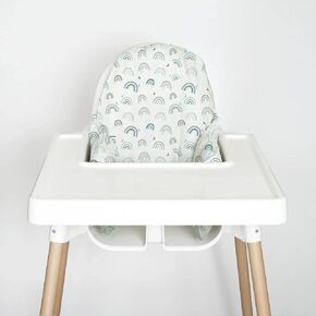 Highchair Cushion Cover for Inflatable Cushion, Compatible for IKEA Antilop Highchair, High Chair Accessories Stain-Proof and Wipeable Cushion Cover (Cushion NOT Included)(Lemons)