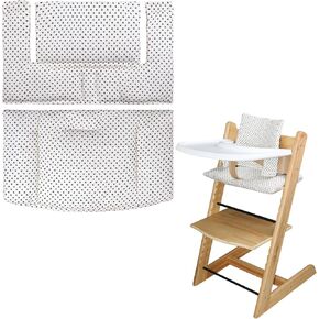for Stokke High Chair Cushion, Soft and Comfortable for Tripp Trapp High Chair Cushion, for Tripp Trapp Cushion Set Makes It Safer and More Comfortable for Baby to Sit On (Beige Little Star)