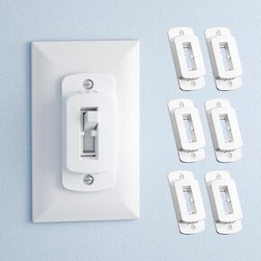 SAFELON 4 PCS Light Switch Cover Guard for Baby Safety, Childproof Light Switch Locks, Wall Switch Covers Prevents Kids from Turning The Lights On and Off