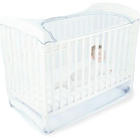 شبكة سرير أطفال من Orzbow لمنع الطفل من التسلق، شبكة ناموسية مشفرة لسرير الأطفال، شبكة أمان لسرير الأطفال مع سحابات ثنائية الاتجاه، غطاء شبكي متين وجيد التهوية، للسقوط ولدغات البعوض، أبيض in Kuwait