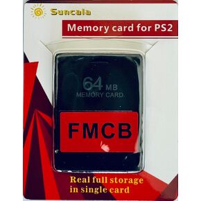 upgraded 64MB Game memory card for PS2, High speed memory card Free Macboot FMCB 1.966 PS2 Memory card 64MB, allows You to have PS2 game backups from hard drive, ethernet, or USB