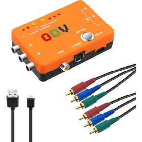 Mcbazel ODV-II Component/CVBS/S-Video to Component Converter for Retro Gaming Console