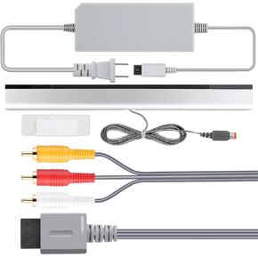 Wii 3 in 1 Kit Wii to HDMI Converter,Wii Sensor Bar Wired Plus Infrared Sensor Bar, Wii Audio Video Cable Compatible with Nintendo Wii